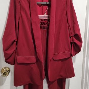 SHEIN Red suit New